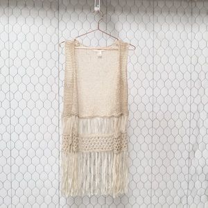 Forever21 Fringe Vest